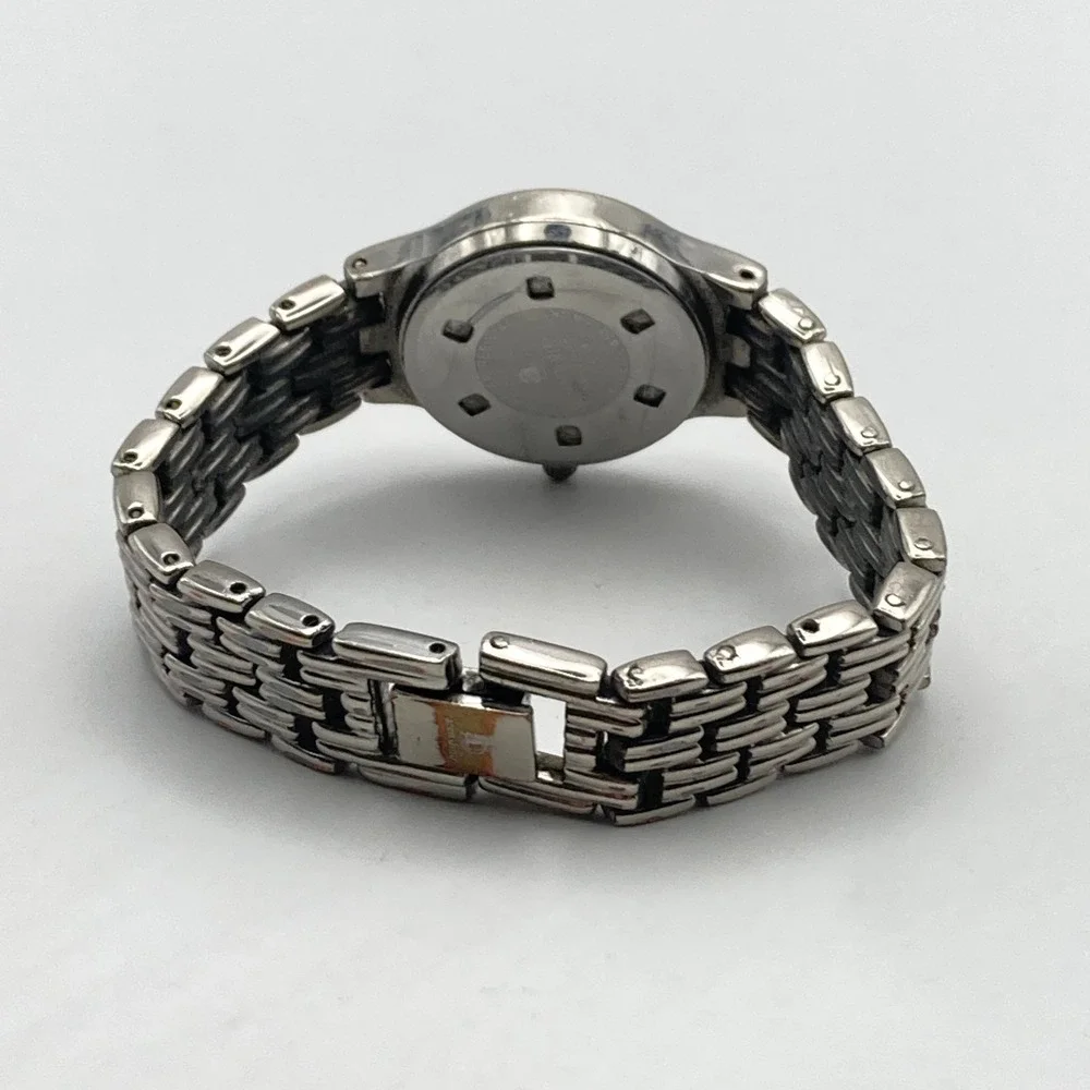 Aren Dino Women's Watch 25mm Silver Tone Swiss Date New Battery SMALL 5.75
